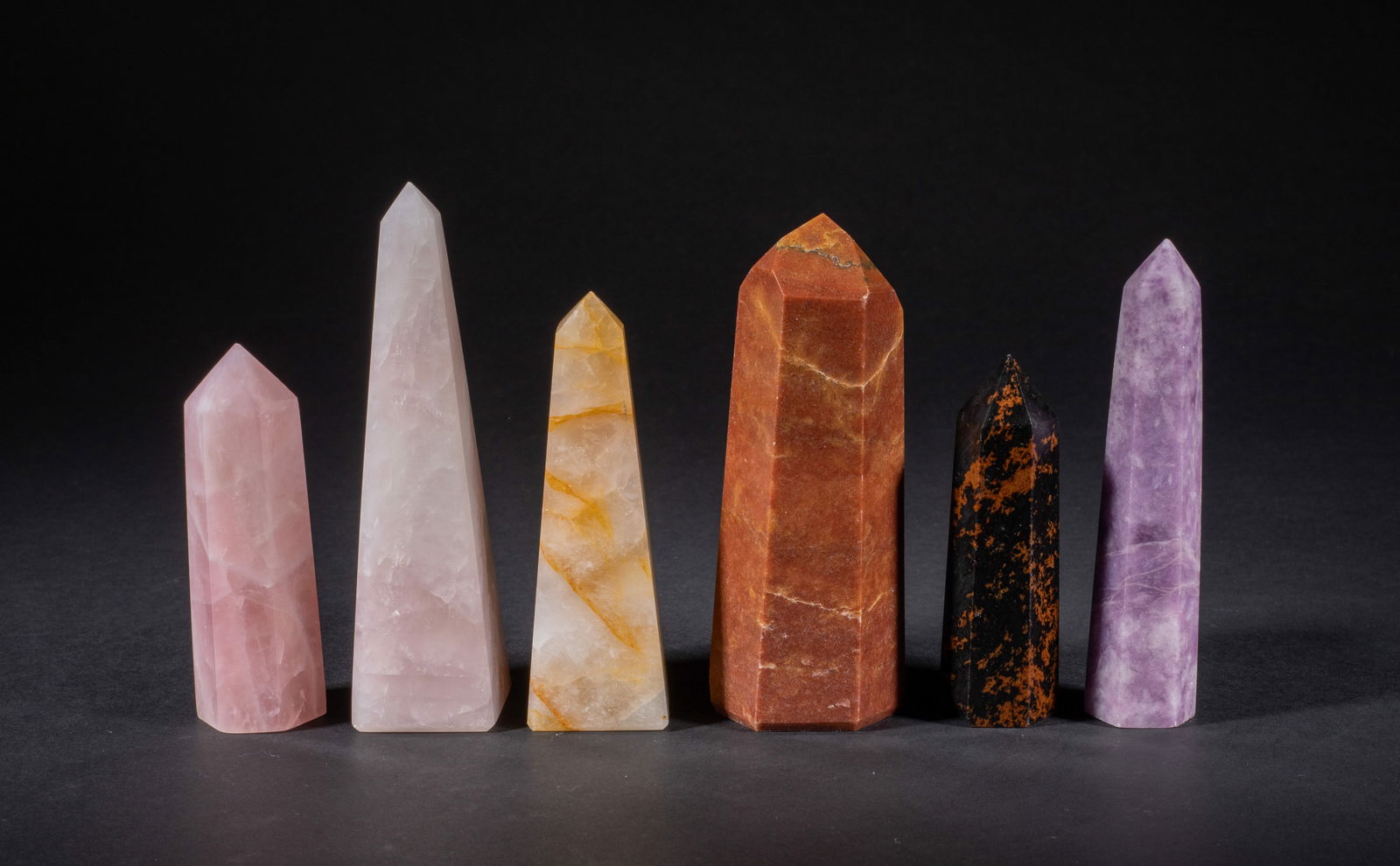 Estate Large Set Gemstone Obelisk (1 of 12)
