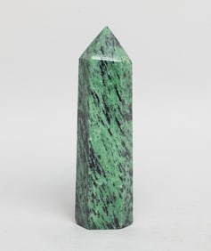 Rare Cut Ruby Sculpture of Obelisk