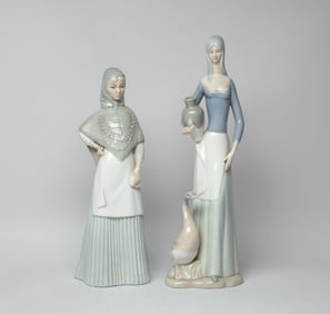 Two Spain Under Lladro Porcelain Figures