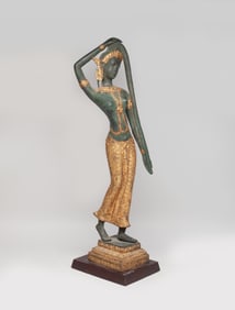 Tall Vintage South Asian Bronze Sculpture