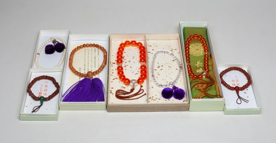 Vintage Japanese Temple Prayer Beads