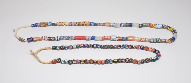 Ghanaian Trade Eye, Banded Glass Beads