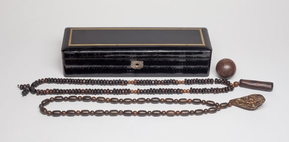 Chinese Export Agarwood Ball, Necklaces