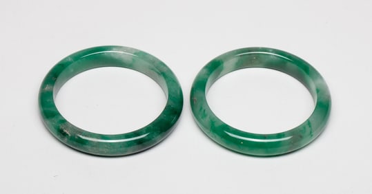 Two Nature Chinese Jade/ Gemstone Bangles