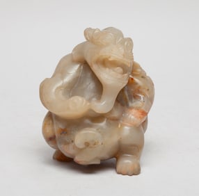 Rare Chinese Russet Jade Sculpture