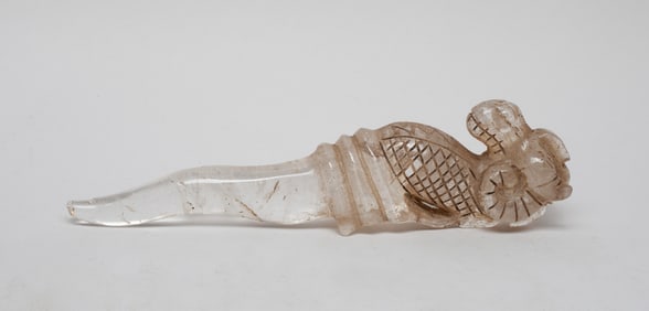 Estate Chinese Rock Crystal Long Piece