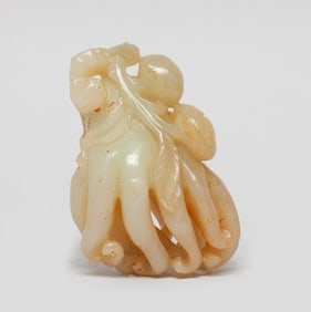 Large Chinese Jade Toggle of Buddha Hand