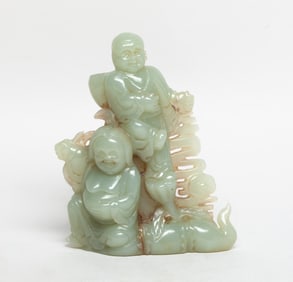 Rare Chinese Jade Sculpture of Hehe