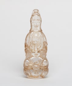 Chinese Rock Crystal Sculpture of Kuanyin