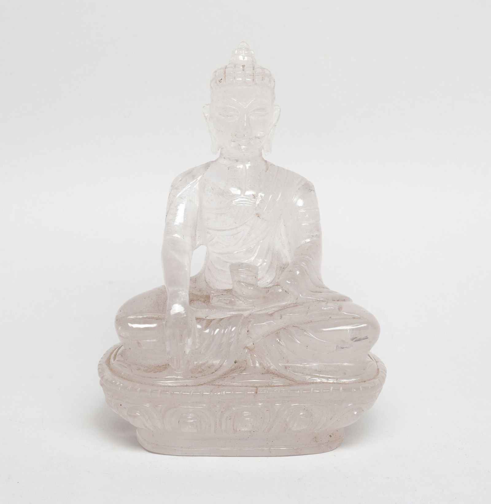 Rare Chinese Clear Rock Crystal Buddha (1 of 11)