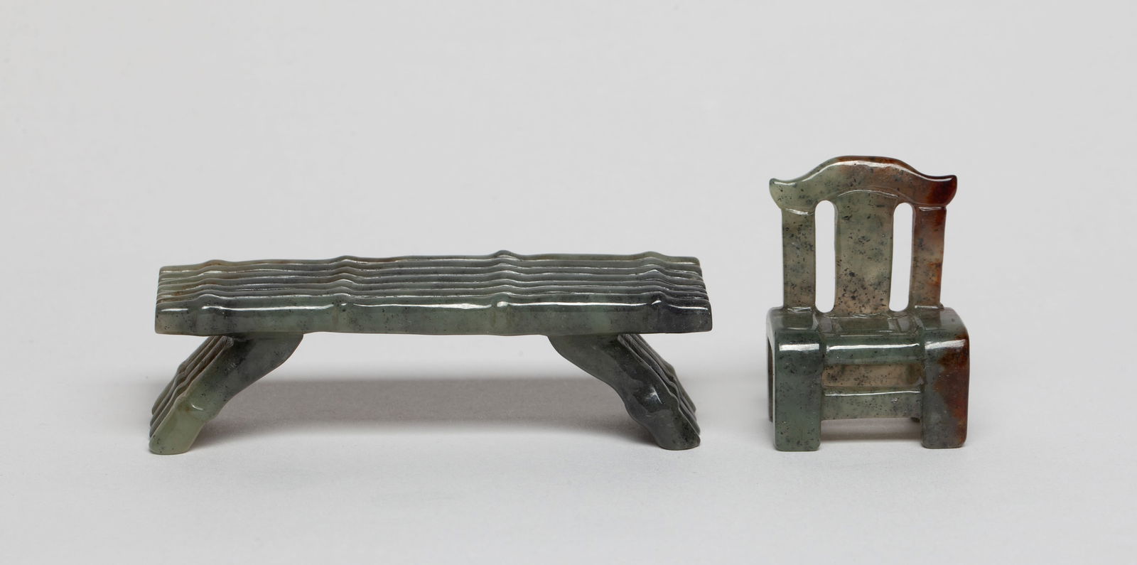 Vintage Chinese Jade Carved Sculpture Sets (1 of 12)