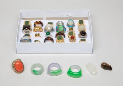 Estate Set Chinese Export Rings