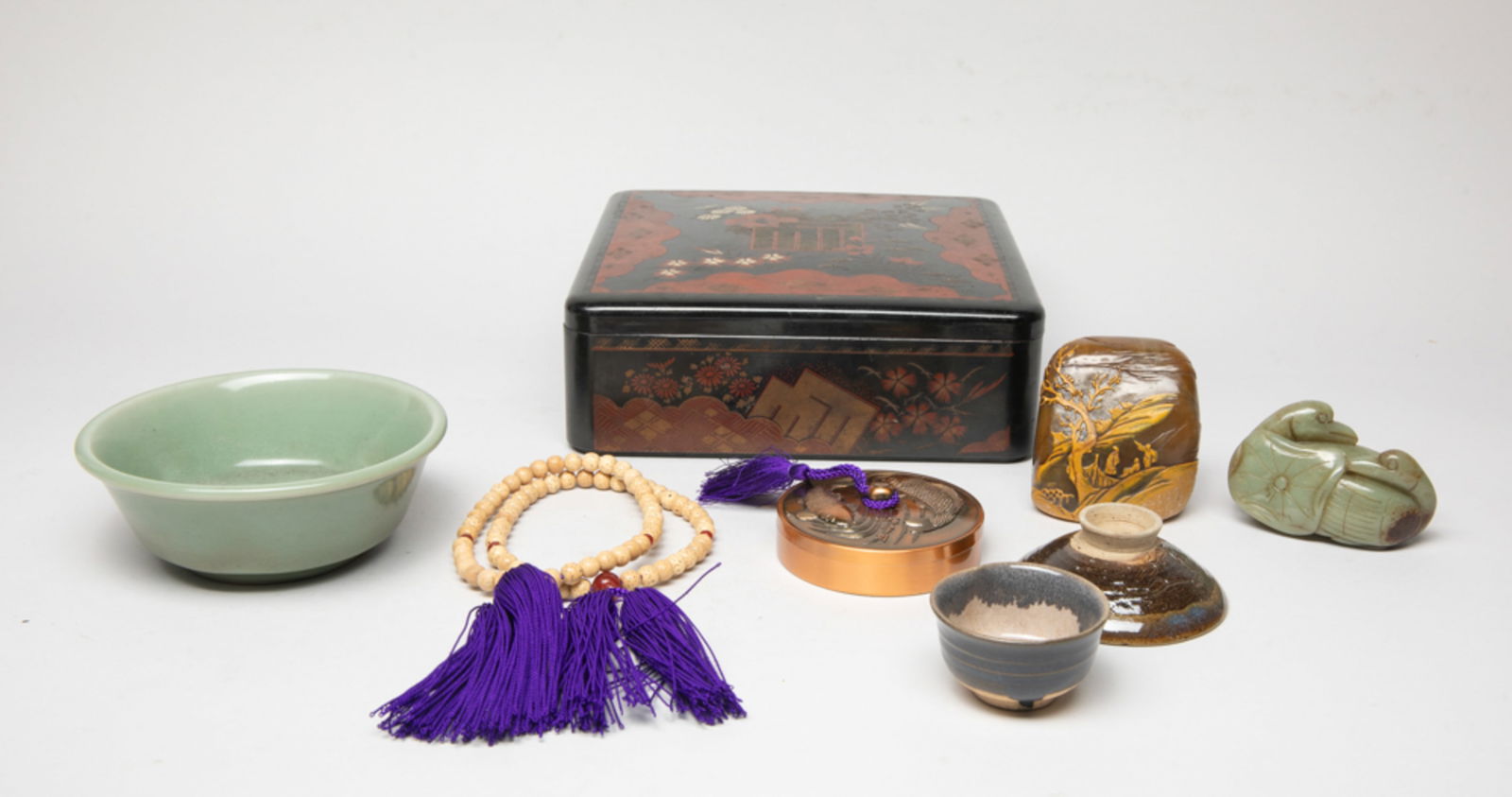 Chinese Stone Seal, Porcelain, Jade Writing Sets (1 of 12)