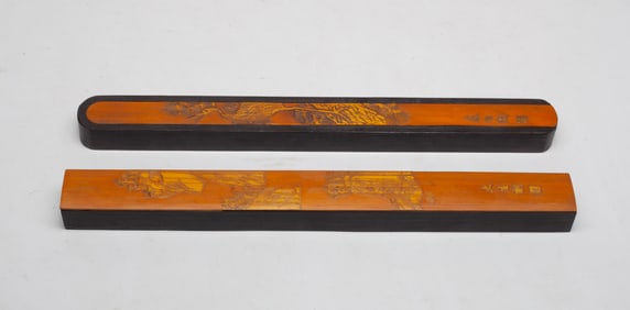 Two Chinese Bamboo Incense Sticks