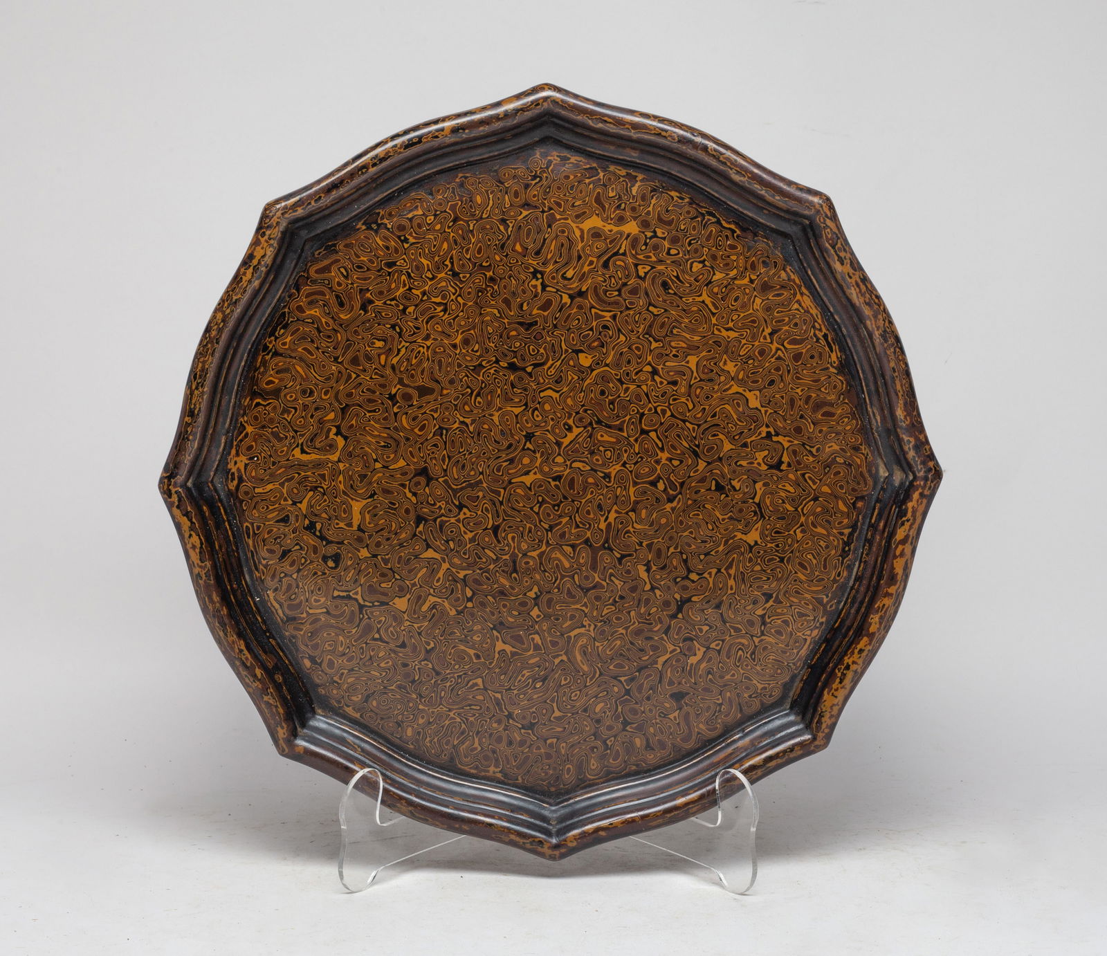 Estate Chinese Export Lacquer Tray (1 of 9)