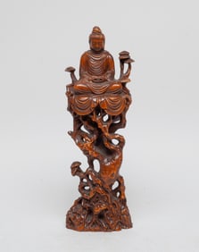 Collectible Chinese Wood Table Sculpture