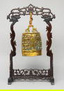 Estate Chinese Bronze Bell on Stand
