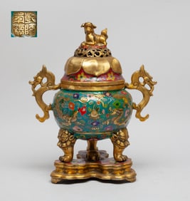 Chinese Export Cloisonne Censer