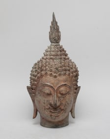 South Asian Bronze Wall Hanging Buddha