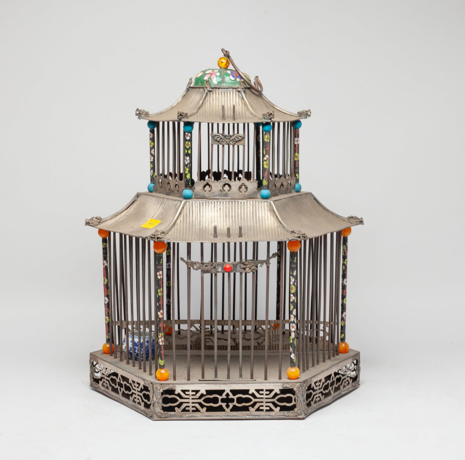Chinese Export Brass Bird Cage (1 of 14)