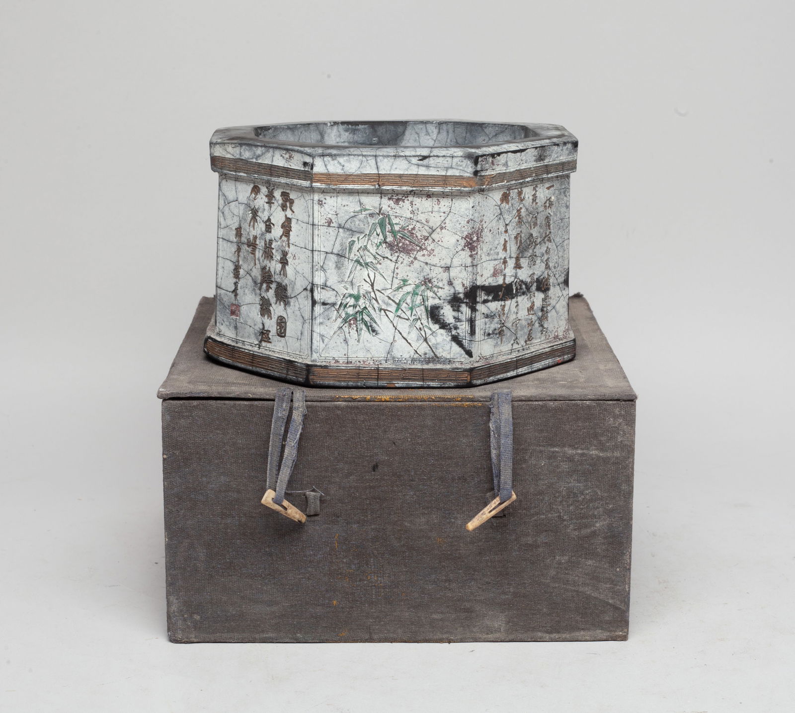 Rare Large Chinese Ink Made Pot (1 of 12)