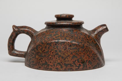 Special Chinese Lacquer on Zisha Tea Pot