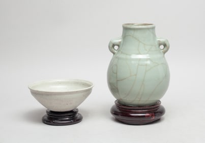 Estate Chinese Export Porcelain Vase, Tea Bowl