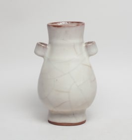 Estate Chinese Kuan Ware Porcelain Cabinet Vase