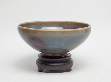 Estate Chinese Large Jun Porcelain Bowl