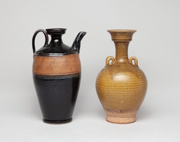 Estate Chinese Jichou, Yue Stoneware Vases
