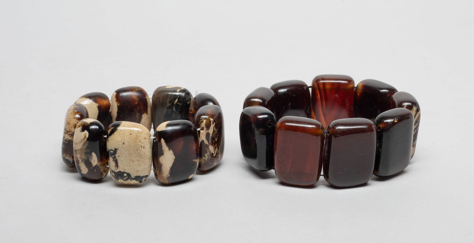 Two Chunk Bead Amber Bracelets (1 of 12)