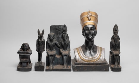 Estate Set Egyptian Table Sculptures