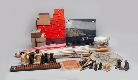 Estate Vintage Boxes, Chinese, Asian Decors