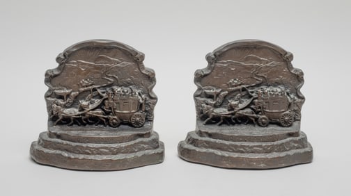 1900-30s Metal Bookends