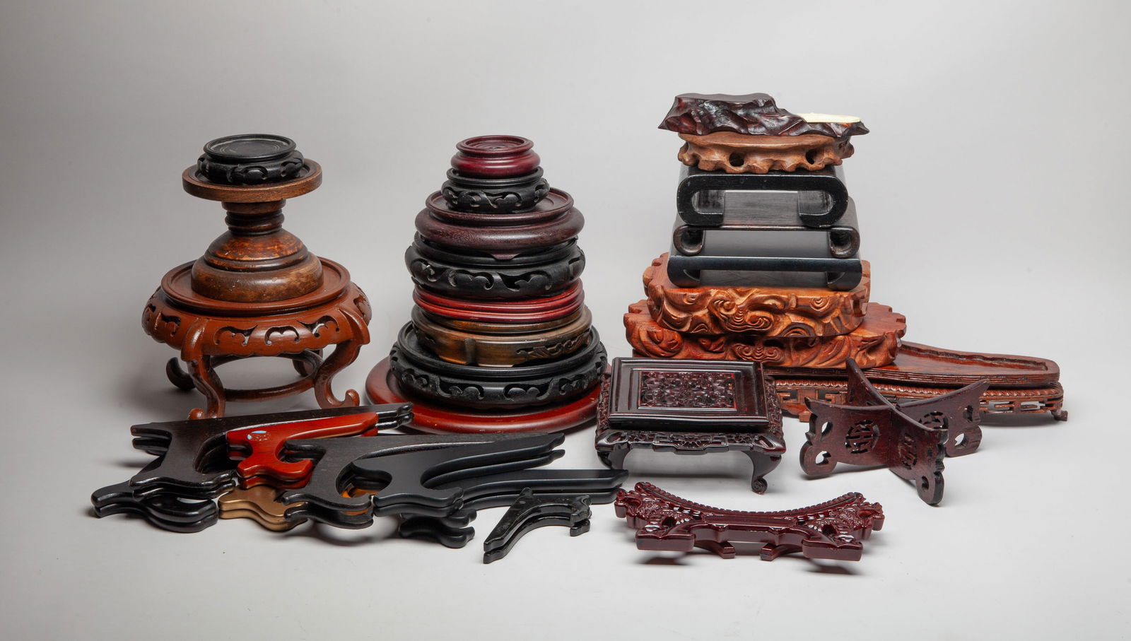 Estate Large Set Chinese Export Stands (1 of 12)