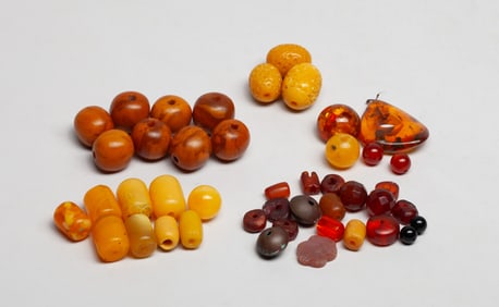 Estate Chinese Set Export Beads Collection