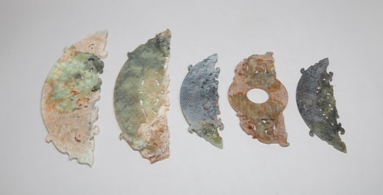 Set Collectible Chinese Stone Carvings