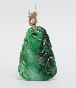 Vintage Chinese Export Colored Stone Pendant