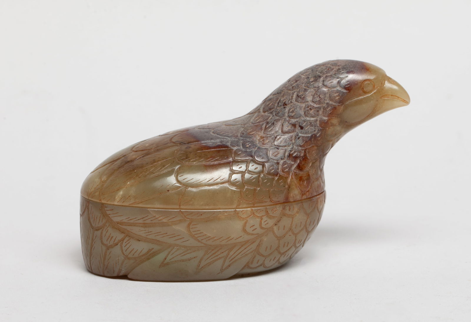 Estate Chinese Russet Jade Covered Box (1 of 12)