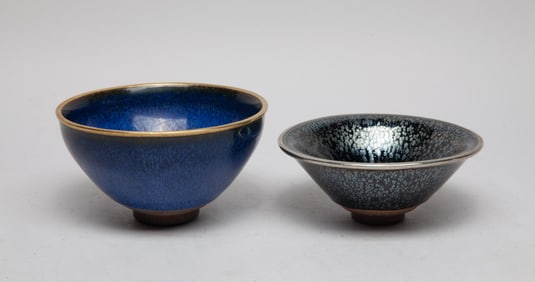 Two Chinese Jian Type Porcelain Tea Bowl