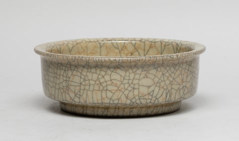 Estate Chinese Ge Type Porcelain Washer