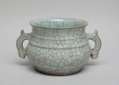 Chinese Guan Type Porcelain Cabinet Censer