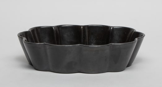 Chinese Black Glazed Porcelain Brush Washer