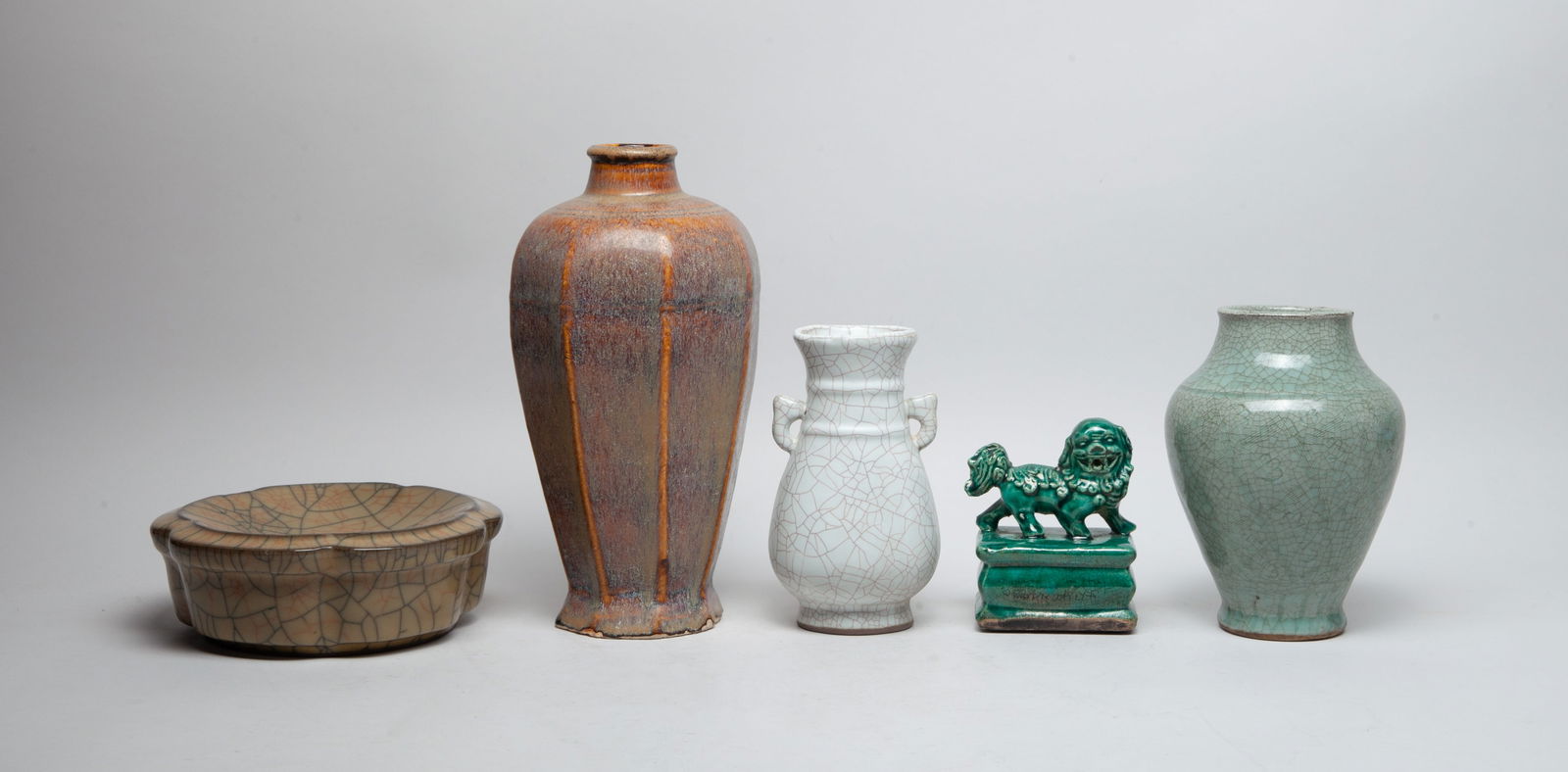 Estate Set Chinese Porcelain Vases, Stand (1 of 13)