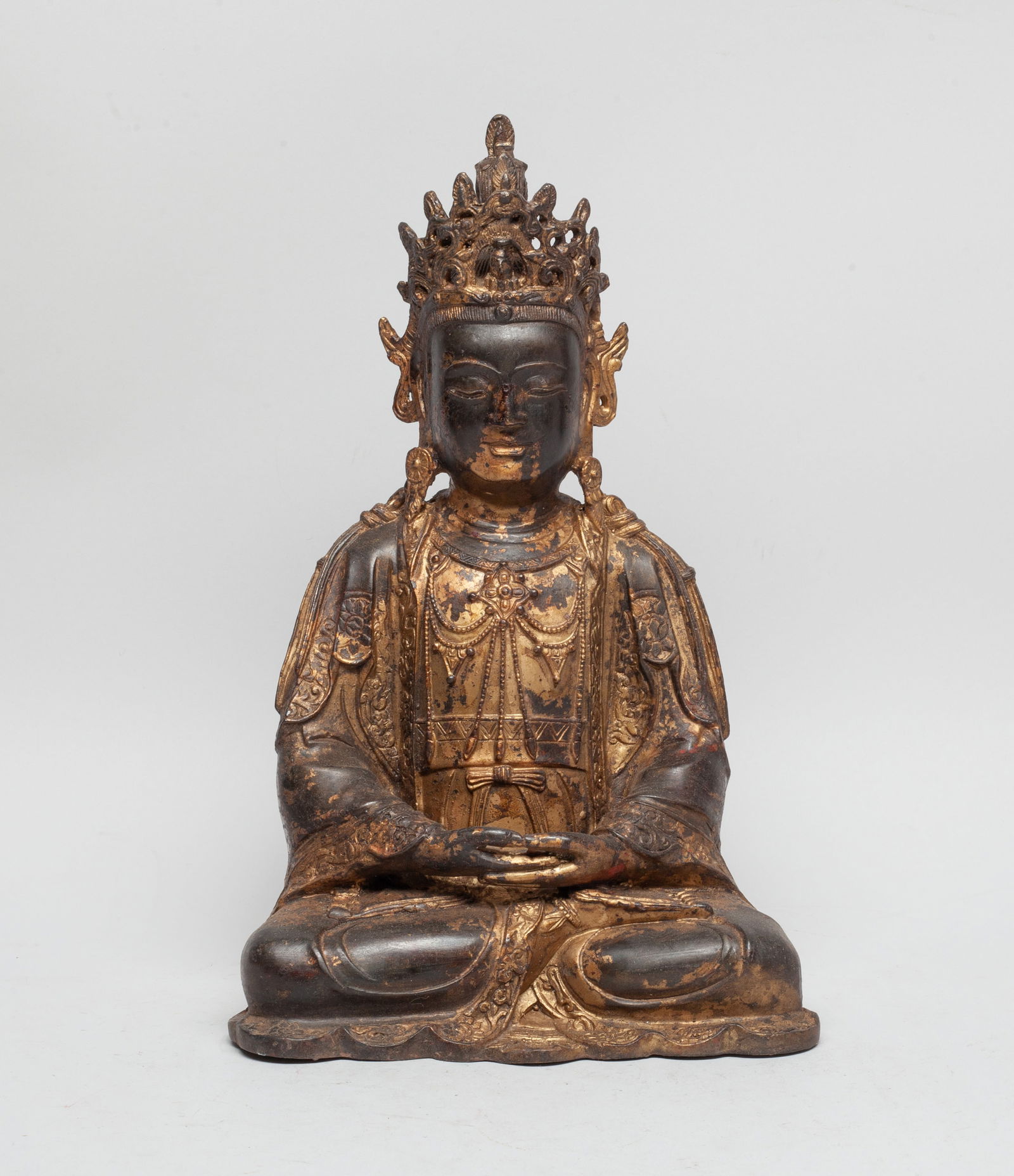 Chinese Painted Bronze Sculpture of Buddha (1 of 13)