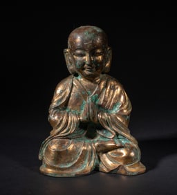Korean Gilt Bronze Sculpture of Buddha