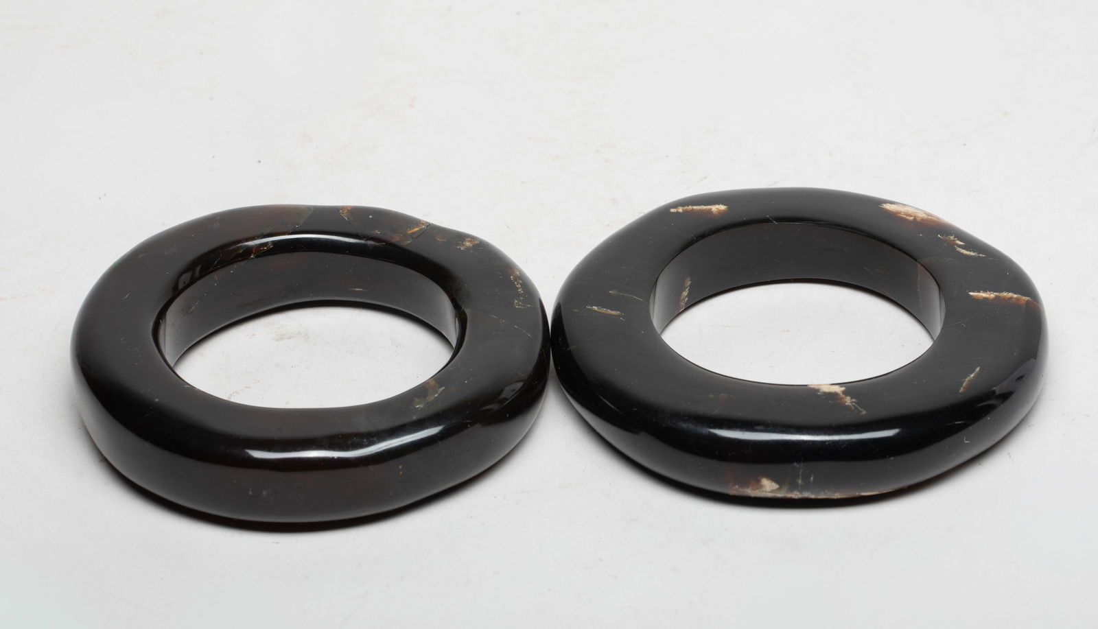 Two South Asian Chunk Root Amber Bangles (1 of 16)