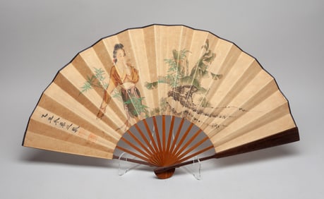 Chinese Export Painted Fan