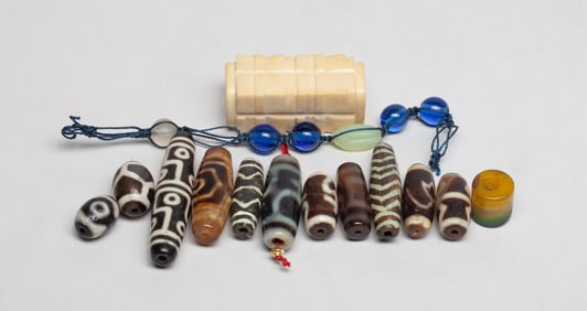 Estate Large Set Chinese Beads Collections