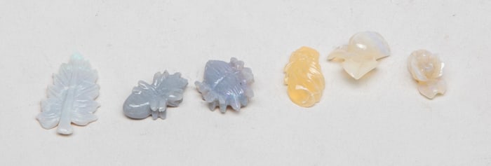 Group Fine Opal Carved Pieces